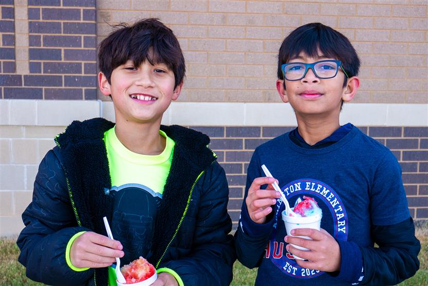 Students participate in a fun run